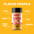 Fire & Smoke Society F&S | SWEET PEEPER HONEY CHICKEN RUB 12.5 OZ, an image of a spice jar with a label displaying the product name and flavor, surrounded by flavor profile annotations.