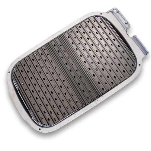 GrillGrate® for The Original & PK300 Grill, stainless steel cooking grate with ridges and perforations for enhanced grilling performance.