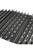GrillGrate® for The PKGO, black metal grilling grate with elongated ridges and evenly spaced holes, designed to optimize grilling performance on The PKGO portable grill.