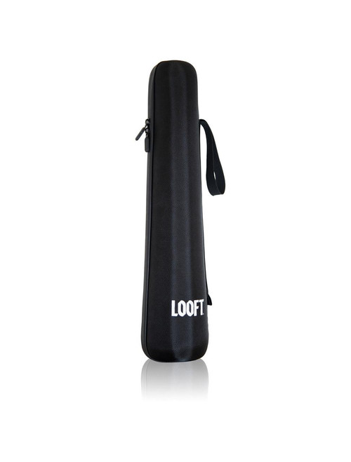 Looft Lighter X Case, a sleek black protective carrying case with a zipper and wrist strap for the Looft Lighter X.