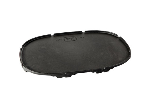PK Grills Griddle for The PKGO, black cast iron cooking surface for outdoor grilling and cooking.