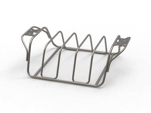PK Grills PK Rib King Rib Rack, stainless steel rib rack for grilling and smoking meats.