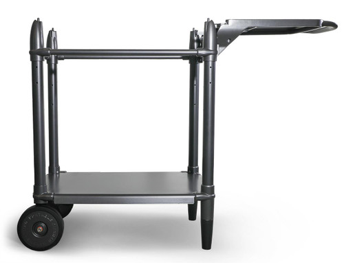 PK Grills PK300 Cart - Graphite, modern black grilling cart with wheels and side table for outdoor cooking.