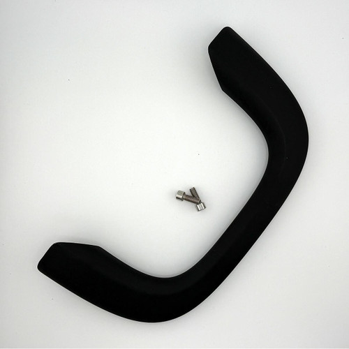 PK Grills PK300 Lid Handle, black lid handle with two screws for grill lid replacement.