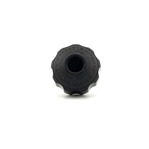 PK Grills PK360 Quick Release Knob, black plastic knob with grip edges for easy turning on a white background.