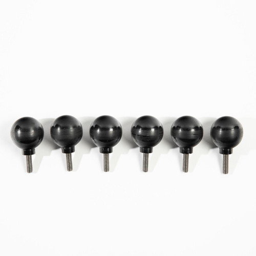 PK Grills PK360 Shelf Knob Kit, black round knobs with threaded screw bases for grill shelf customization.