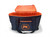 PK Grills PKGO Carrying Bag, black with orange interior and logo, designed for transporting grill equipment.