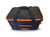 PK Grills PKGO Carrying Bag, black carrying case with orange zippers and handles for portable grill storage and transport.