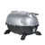 PK Grills PKGO with FlipKit, compact portable outdoor grill with silver lid and black base, ideal for grilling on the go.