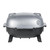 PK Grills PKGO w/ FlipKit, portable charcoal grill with a sleek silver lid and black base, perfect for outdoor cooking and grilling.