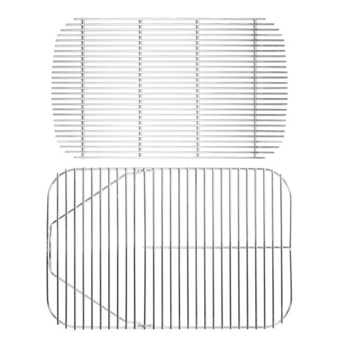 PK Grills Stainless Steel Cooking Grid & Charcoal Grate for Original PK, stainless steel cooking grid and charcoal grate set for PK grills.