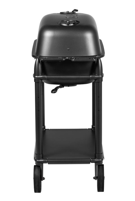 PK Grills The All New Original PK300 Grill & Smoker - Graphite, outdoor charcoal grill and smoker with cart and wheels.