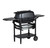 PK Grills The All New Original PK300AF Grill & Smoker - Coal, a portable black charcoal grill with side tables, metal trays for cooking, and a bottom shelf for storage.