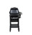 PK Grills The All New Original PK300AF Grill & Smoker - Coal, a black portable outdoor grill and smoker with a sturdy stand and wheels for mobility.