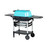 PK Grills The All New Original PK300AF Grill & Smoker - Teal, a compact teal-colored grill with side trays and a black base, designed for outdoor cooking and smoking.