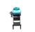 PK Grills The All New Original PK300AF Grill & Smoker - Teal, teal-colored outdoor grill and smoker with black handles and silver stand.