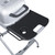 PK Grills The Original PKTX Grill & Smoker - Classic Silver, compact portable grill with black cutting board surface and built-in cup holder, on a silver metal stand.