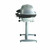 PK Grills The PK360 Grill & Smoker - Classic Silver, outdoor charcoal grill with a silver dome lid, black side shelf, and adjustable height stand.