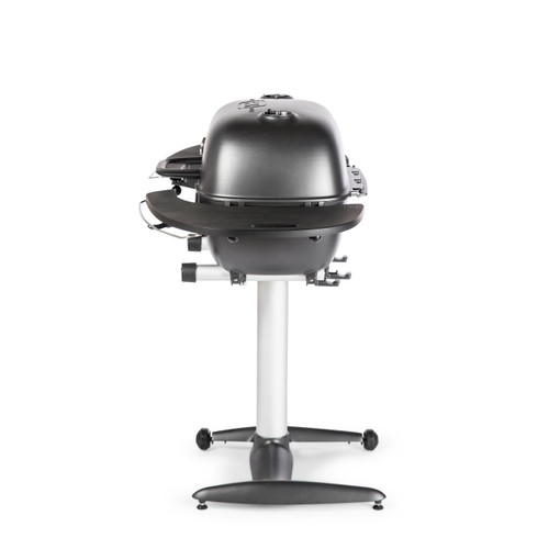 PK Grills The PK360 Grill & Smoker - Graphite, front view of a black grill and smoker on a white background.