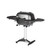 PK Grills The PK360 Grill & Smoker - Graphite, black portable outdoor barbecue with side shelves and a stand for grilling and smoking food.