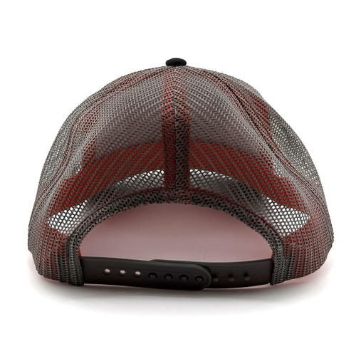 PK Pig Hat Ash Grey, modern trucker cap featuring an ash grey mesh back and adjustable snap closure.
